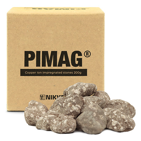 Piedras impregnadas con ion de cobre, 200 g